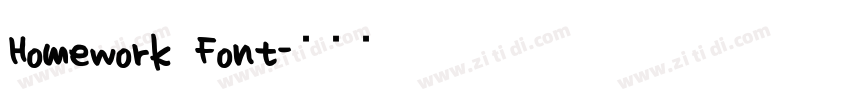 Homework Font字体转换